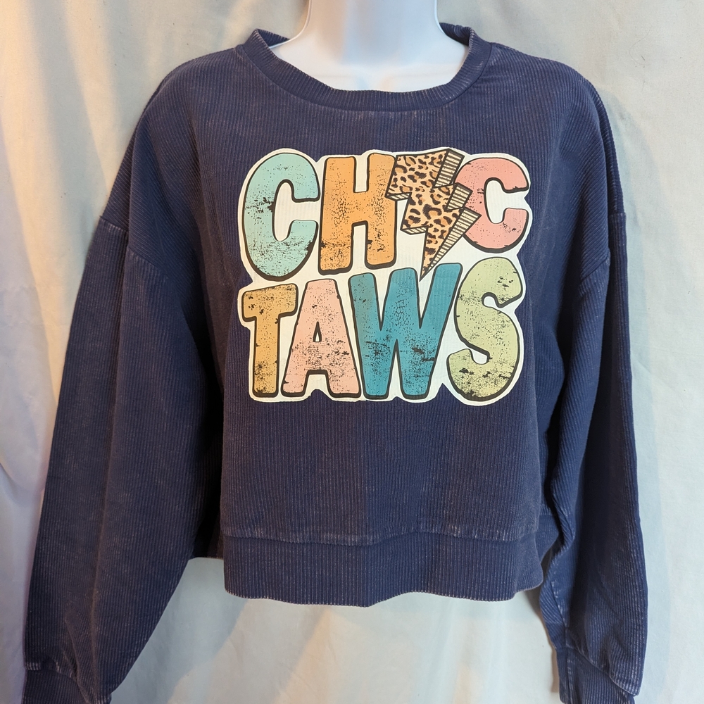 Pink Lily Navy Sweatshirt